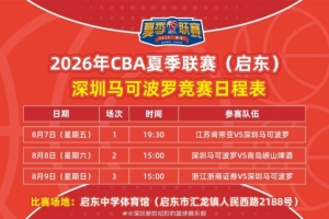 CBA夏联（启东）即将开打！深圳将与江苏、青岛、广厦进行较量