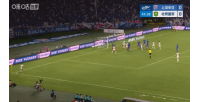 第42分钟，拉莫斯两连击破门，国安客场1-0领先申花