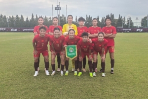 热身赛中国女足3-0越南女足，张睿、张琳艳、乌日古木拉进球