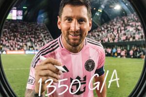 累计造1350球！39岁梅西生涯数据来到927球423助，冲千球+500助