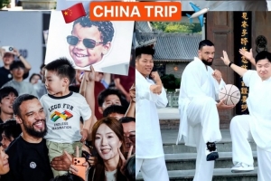 弹古筝打太极！太阳官方晒狄龙中国行合集：反派走向国际