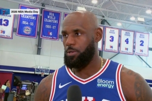 詹姆斯：我仍处于争冠模式 76人上次夺冠还是83年 我们要付出努力